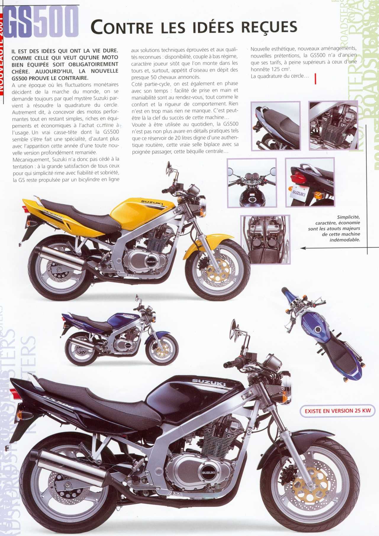 Parabrezza Per Suzuki GS500 - Schermo Deflettore Anteriore, ABS, Per Fari Rotondi 6.5-9.45 Pollici